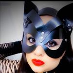 Cat Halloween Eye Mask Faux Leather New Photo 7