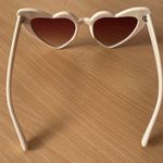 NWT Heart Shape White Sunglassed Photo 2