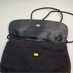 Vintage Pappagallo Purse Black Metallic Gold Crossbody‎ Photo 5