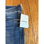 MOTHER Denim The Insider Crop Step Chew Jeans in Dancing on Coals size 25 New Blue Photo 5
