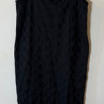 Urban Outfitters  Black Checkered Sleeveless Midi Dress with Side Slit‎ Photo 0