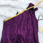St. John Women’s one shoulder sparkly purple sequined evening dress size 12 Photo 3