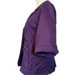Coldwater Creek  Rich Purple Fitted Blazer Buttons L 12 Photo 1