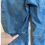 ZARA  Utility Cargo Jeans Size 6 Light Wash Denim Block Panel Side Slit Women's Photo 11