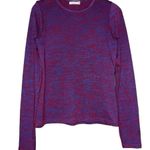 Rag and Bone  Women’s Size S Red Blue Space Dye Slim Longsleeve Knit Top Shirt Photo 5