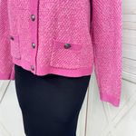 Torrid  Tweed Knit Button Up Cardigan Sweater Pink Marled Size 1X Photo 7