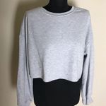 SheIn Gray Cropped Sweatshirt NWT Photo 0