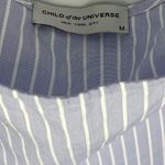 Child of the Universe Off the Shoulder Ruffle Sleeve Blue and White Stripe Top M Size M Photo 6
