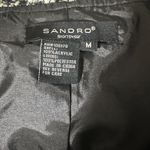 Sandro classic twee black/white single-breasted tweed blazer Size Medium Photo 7