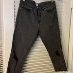 RVCA 31 Black Distressed Capris Cropped Pant Photo 0