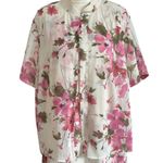 Womens Maxi Floral Dress And Jacket 2Pc Set Buttons Boho Coquette Plus Sz18W Pink Size 18W Photo 1