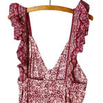 Faherty  Women’s Sz Large Organic Cotton Hyland Dress New NWT Pink Floral Tank Photo 7