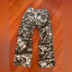 Camouflage Wide Leg Jeans Green Photo 2