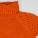 No Boundaries Vintage 90s  Orange Chunky Knit Turtleneck Sweater Photo 5