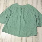 Bryn Walker  Seafoam Green Women's Blouse 100% line.  Size Large Photo 4