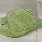 UGG NEW SZ 5 Women's Fluff Yeah Slide Shearling Fur 1095119 in Apple Sandal logo Photo 5