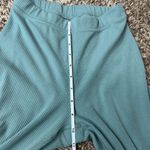 Alo Yoga  Blissful High Waist Blue Teal Ribbed Leggings Photo 6