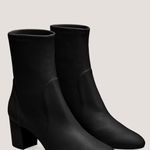 Stuart Weitzman NWOT  Yuliana 60 Black Leather Ankle Boots Photo 5
