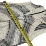 Umgee  Ivory Purple & Teal Striped Long Length Boho Flowy Cardigan Vest Size S/M Photo 7