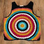 Altar'd State Altar’d State Retro Boho Crochet Crop Tank Top • Size M Photo 0