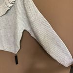 BLANK NYC NWT Gray Rum & Ruffles Sweater Medium Photo 6