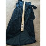 GPD Metallic Studded Velvet One Shoulder Midi Dress New Size L Party Cocktail Blue Size L Photo 4