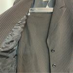 Vintage i.e. women’s business suit size 10 black/brown pinstripe Black Photo 1