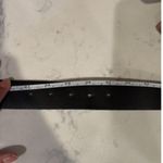 Vintage suede silver studded white stitching belt size S western punk goth Y2K Black Photo 4