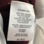 Hilary Radley  wine sweater/ white blouse material attached to band of sweater Photo 5