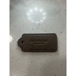 Coach  New York Leather Luggage Tag Brown Embossed Accent Accessory Photo 3