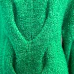 Bluivy Emerald Green cable Knit Sweater Size M Photo 2