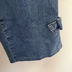 Escada Women's VTG Denim Jeans 12 With Slits And Bows Details Blue Photo 5