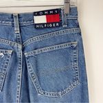 Tommy Hilfiger Vtg Y2K  Distressed Jeans Sz 6 Back Logo Patch Straight Leg Photo 8