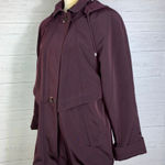 FS Limited plum purple double lined removable hooded zip toggle parka coat Small Photo 2