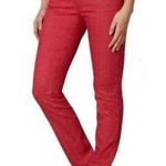 prAna Kara Red Denim Jeans Patterned Pants ~ Women's Size 8 / 29 Photo 0