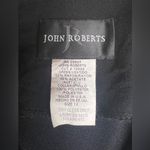 John Roberts Vintage Animal/Leopard Print Collar Black Blazer Dress, USA|Size:12 Photo 14