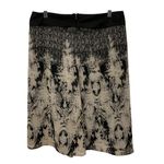 Tribal Womens Size 10 Beige Black Renaissance Printed Midi Skirt Daily Workwear Tan Photo 1