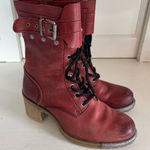 Fly London  red Metz lace up boots size 40 (their US 9-9.5) Photo 0