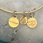 ALEX AND ANI September Birthstone Sapphire Crystal Charm Bangle Bracelet Photo 3