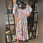 Petal and Pup Santorini colorful print smock dress puff sleeve midi maxi dress tiered ruffle Photo 7