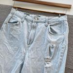 Wild Fable Light Wash Distressed Highest Rise Mom Straight Leg Jeans Size 10 Photo 8