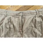 Abercrombie & Fitch Vintage linen blend high rise pleated wide leg pants XL tan Photo 5