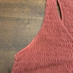 American Eagle  Tank Top Women’s Medium Smocked Burnt Orange Photo 3