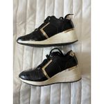 ALDO  Black and Gold Wedge‎ Sneakers Women's Size 11 Photo 1