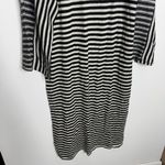 ZARA NWT  100% Wool Striped Midi Dress‎ Black/White Size Small Photo 8