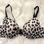 Smart & Sexy  Animal Print Bra Size 34B Underwire Padded Push Up Style Photo 0