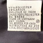 Le Suit Blazer Jacket Black White Print Button Front Professional Jacket Size 6P Photo 10