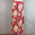 Evan Picone Evan-Picone Two Piece Dress Wrap Skirt Top Matching Floral Faded Red Size 10 Med Photo 6
