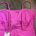 Shade & Shore  Women’s Pink High Cheeky One Piece Swimsuit Small 4-6 NWT Photo 7