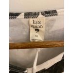 NWT Kate Quinn XS 100% Organic Cotton White Black Gray Long Sleeve Bat Halloween Photo 3